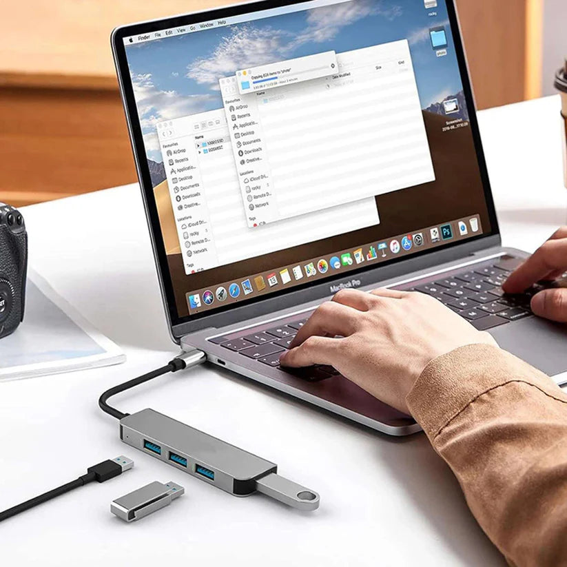 4 Ports USB 3.0 Adapter USB3.0 HUB 3 0 5Gbps High Speed Multi USB-C Splitter