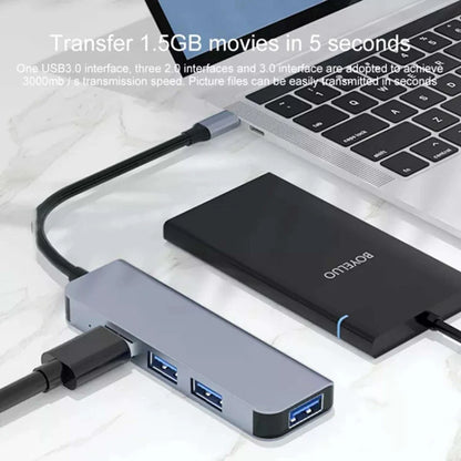 4 Ports USB 3.0 Adapter USB3.0 HUB 3 0 5Gbps High Speed Multi USB-C Splitter