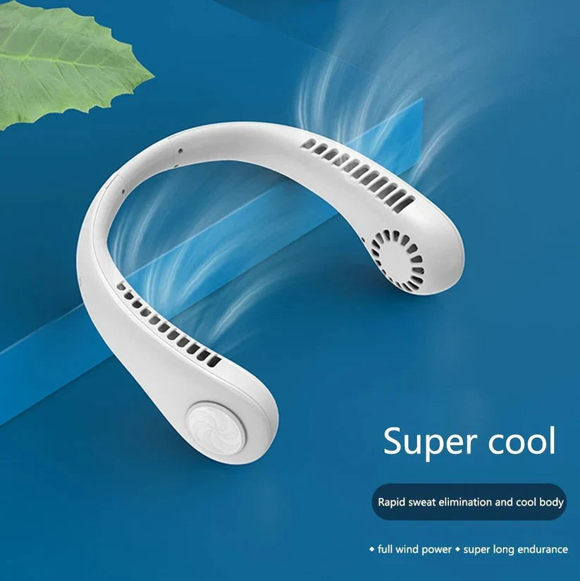 Rechargeable Neck Band Fan Flexible 3 Modes
